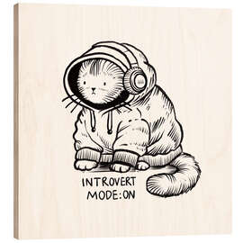 Holzbild Introvert mode: ON - Patruschka