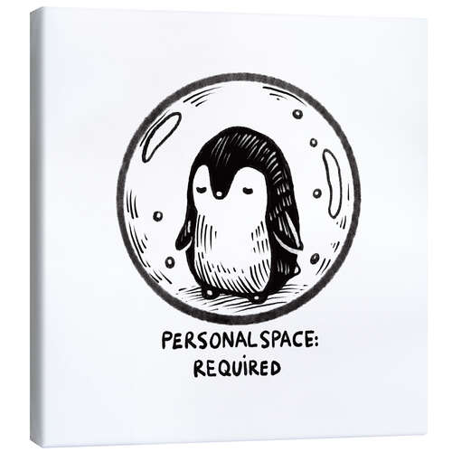 Canvas print Personal space required