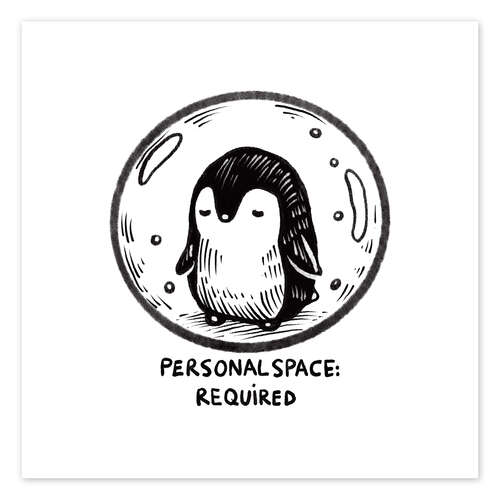 Plakat Personal space required