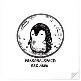 Wandsticker Personal space required - Patruschka