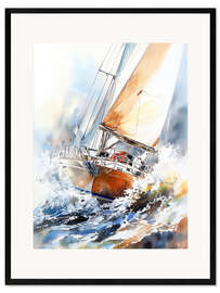 Framed art print Rough Sea - Peter Roder