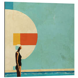 Magnettafel Mid Century Pool