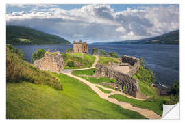 Sticker mural Urquhart Castle at Loch Ness, Schottland - Christian Müringer