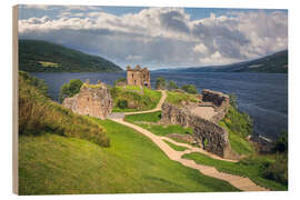 Cuadro de madera Urquhart Castle at Loch Ness, Schottland - Christian Müringer