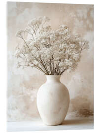 Cuadro de metacrilato Delicate Flowers in White - Annika Persson