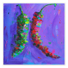 Veggbilde Jalapeno Pepper and Red Chilli - Dawn Underwood