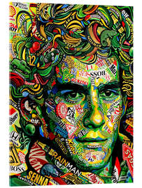 Akrylbillede Ayrton Senna - Sasha Bom