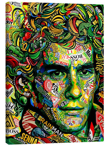 Canvas print Ayrton Senna