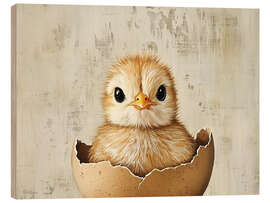 Wood print Baby Chicken - TAlex