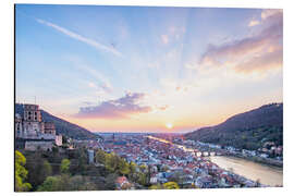 Alubild Heidelberg im Sonnenuntergang - Jan Wehnert