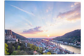 Gallery Print Heidelberg im Sonnenuntergang