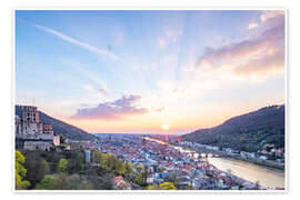 Poster Heidelberg in the Sunset - Jan Wehnert
