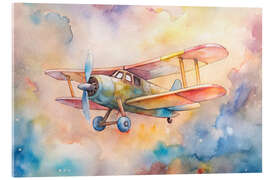 Acrylic print Vintage Biplane - nobelart