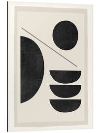 Alubild Kreis und Halbkreise, Minimal - ThingDesign