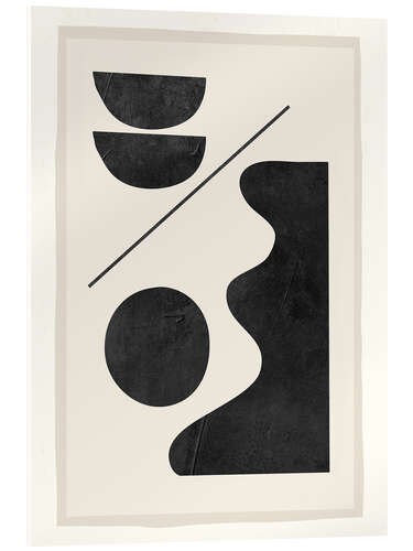 Acrylic print Modern Abstract Minimal Shapes