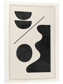 Foam board print Modern Abstract Minimal Shapes