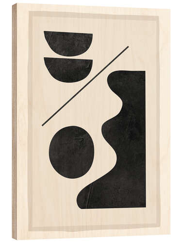 Obraz na drewnie Modern Abstract Minimal Shapes