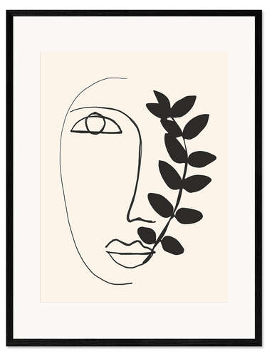 Framed art print Abstract Face
