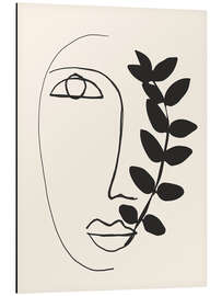 Magnettafel Abstraktes Gesicht