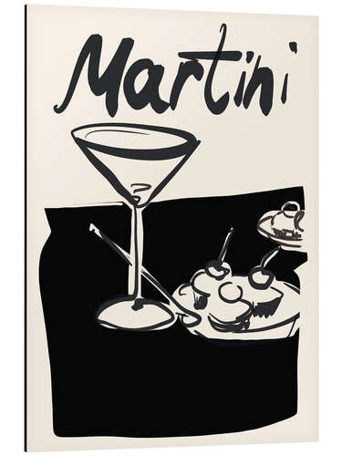 Tableau en aluminium Martini