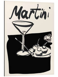 Tableau en aluminium Martini