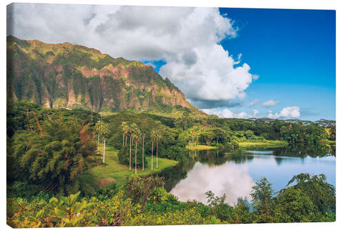 Obraz na płótnie Hoomaluhia Botanischer Garten in Oahu, Hawaii