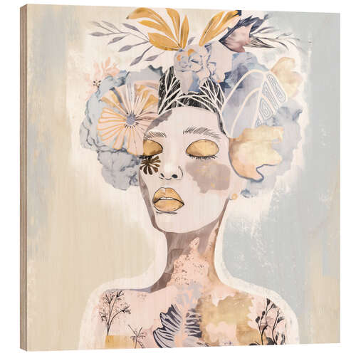 Wood print Elora Portrait