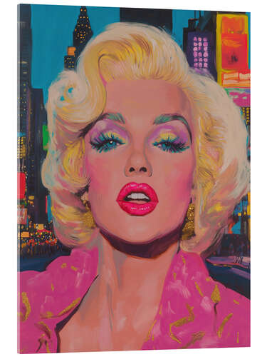 Obraz na szkle akrylowym Marilyn Monroe at Times Square
