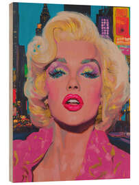 Obraz na drewnie Marilyn Monroe at Times Square - Felipe Hora
