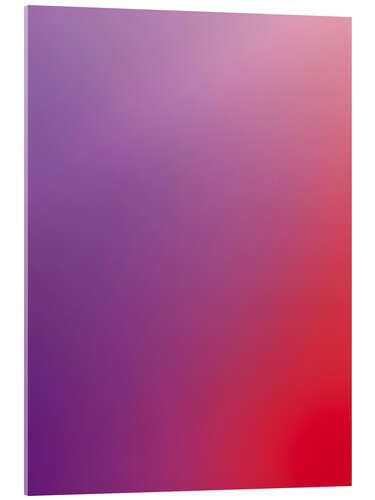 Acrylic print From Purple to Red - Colour Gradient