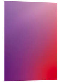 Tableau en verre acrylique From Purple to Red - Colour Gradient - Ohkimiko