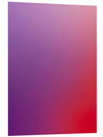Hartschaumbild Von Lila zu Rot - Farbverlauf