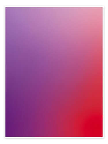 Poster From Purple to Red - Colour Gradient