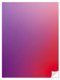 Wandsticker Von Lila zu Rot - Farbverlauf
