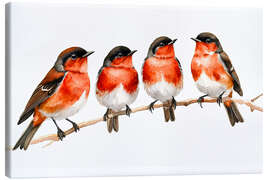 Canvas-taulu Little birds on the branch