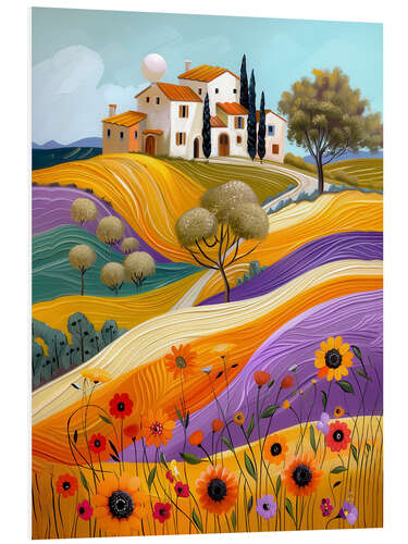 Stampa su PVC Colorful world in Tuscany