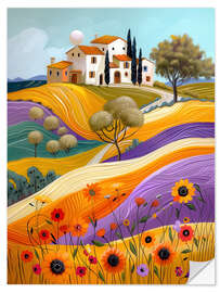 Sisustustarra Colorful world in Tuscany