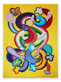 Wall print Clouds, rainbows and tongues - Diego Manuel Rodriguez