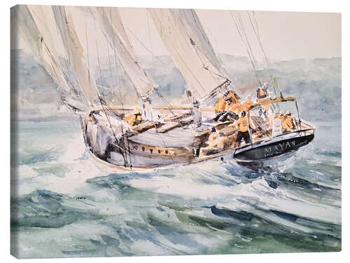 Lærredsbillede Schooner Mayan