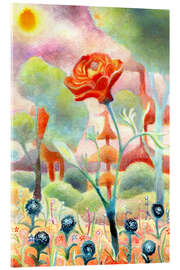 Acrylic print First Rose of the Season - Josh Byer