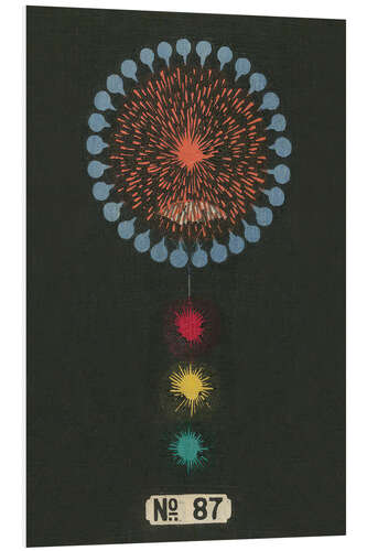 Foam board print Night Fireworks no 87, 1883