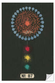 Sticker mural Night Fireworks no 87, 1883