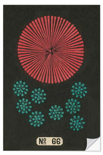 Sticker mural Night Fireworks no 66, 1883