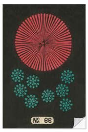 Sticker mural Night Fireworks no 66, 1883