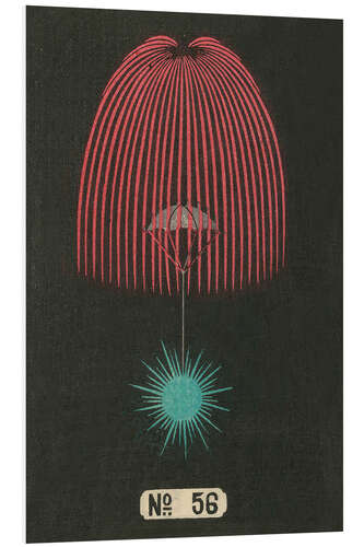 Foam board print Night Fireworks no 56, 1883