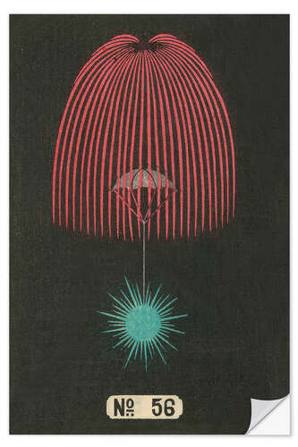 Sticker mural Night Fireworks no 56, 1883