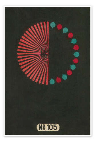 Juliste Night Fireworks no 105, 1883