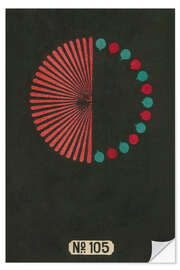Sticker mural Night Fireworks no 105, 1883