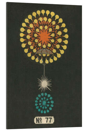 Quadro em plexi-alumínio Night Fireworks no 77, 1883