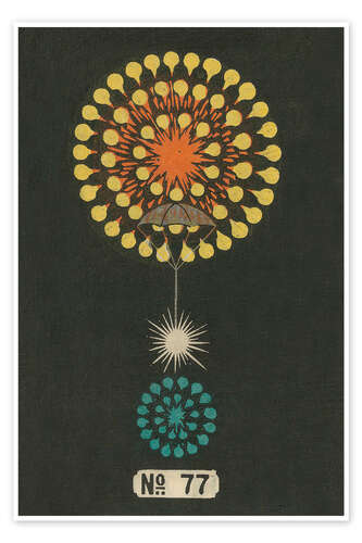 Plakat Night Fireworks no 77, 1883